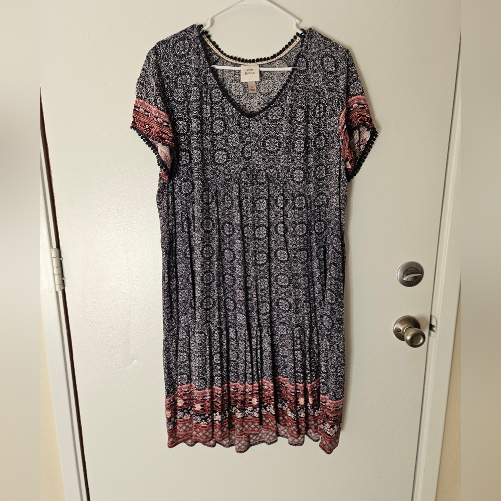 Knox Rose Navy and White Floral Dress
